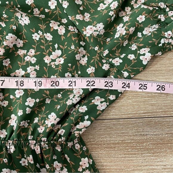 Inspired Hearts Floral Green Dress Size 3X - Picture 9 of 11